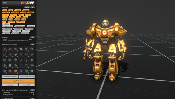 Mecha Customization Screenshot.png